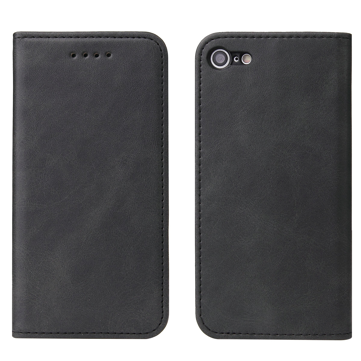 For iPhone SE (2020) / SE (2022) / 7 / 8 4.7 inch Calf Texture Wallet Magnetic Leather Stand Phone Case - Brown For iPhone SE (2020) / SE (2022) / 7 / 8 4.7 inch Calf Texture Wallet Magnetic Leather Stand Phone Case - Brown